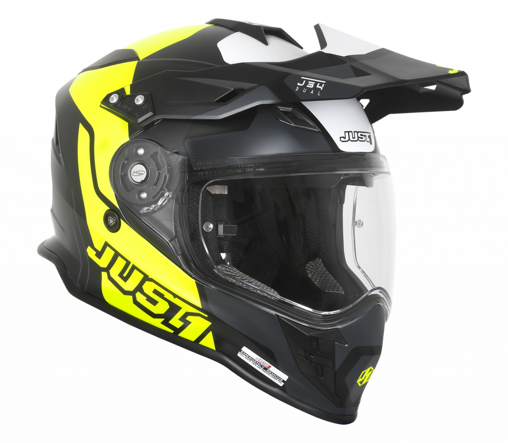 Just1 J34 Pro Tour Adventure Helmet Fluo Yellow/Black