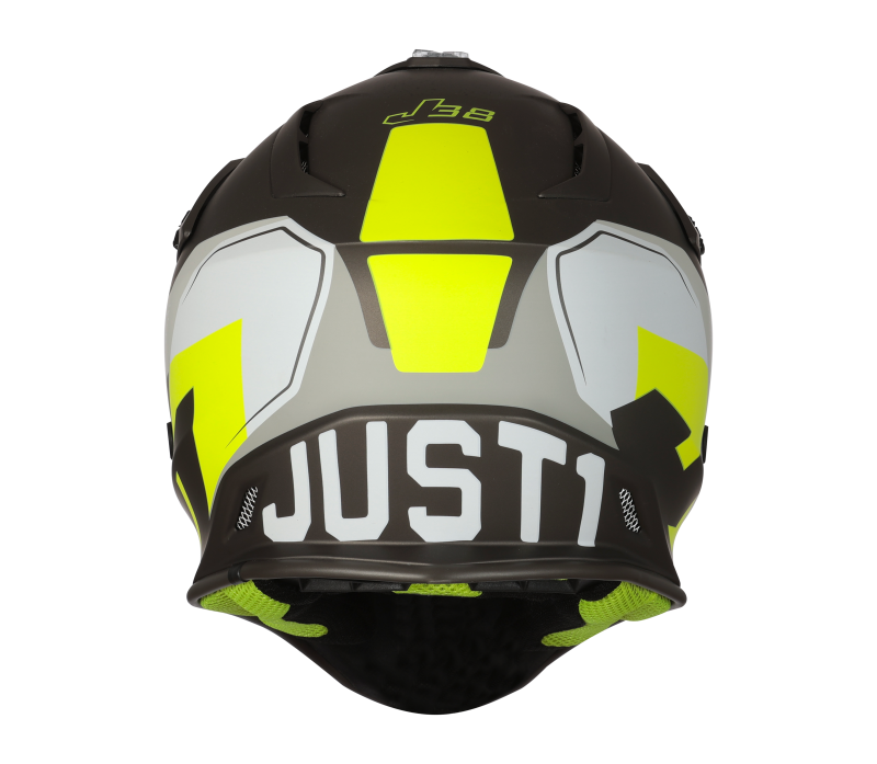 Just1 J38 Korner MX Helmet Fluo Yellow/Titanium