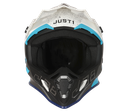 Just1 J38 Korner MX Helmet Light Blue/White