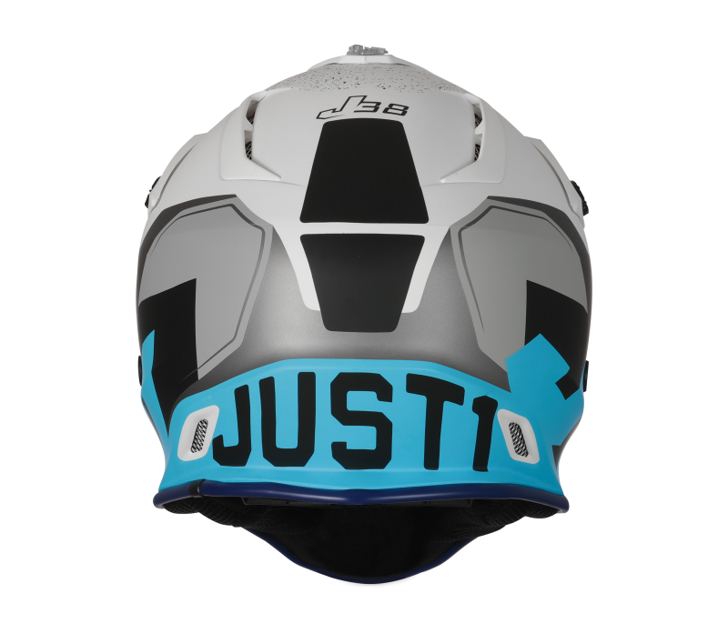 Just1 J38 Korner MX Helmet Light Blue/White