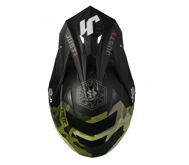 Just1 J39 Kinetic MX Helmet Camo Army/Green/Black