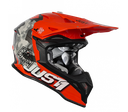 Just1 J39 Kinetic MX Helmet Camo Grey/Red/Fluo Orange