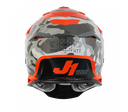 Just1 J39 Kinetic MX Helmet Camo Grey/Red/Fluo Orange