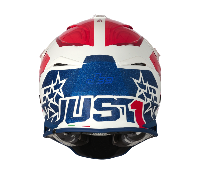 Just1 J39 Stars MX Helmet Red/Blue/White