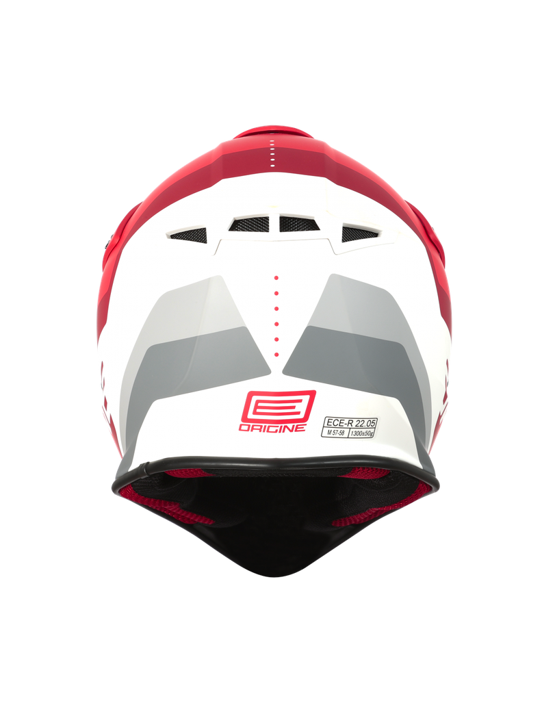 Origine Hero MX Helmet Red/White Matt