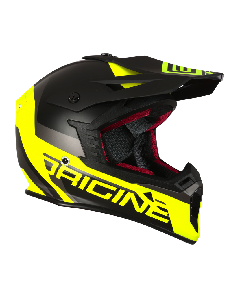 Origine Hero MX Helmet Black/Fluo Yellow Matt