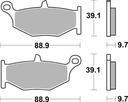 SBS Brake Pads Street Performance Sinter FA419/833LS