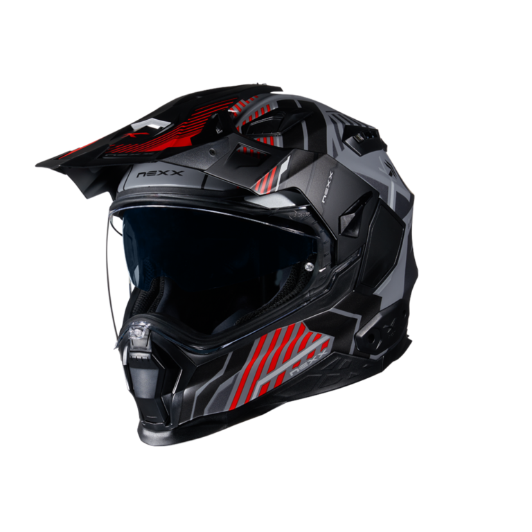 Nexx X.WED2 Wild Country Adventure Helmet Matt Grey/Red