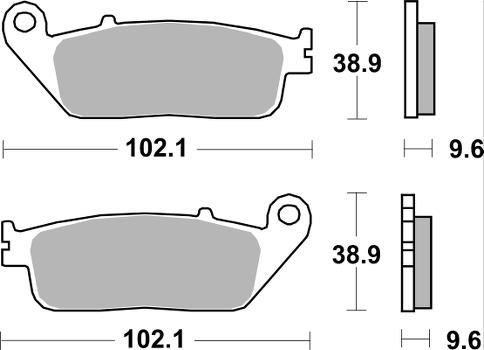 SBS Brake Pads Street STD Ceramic FA196/700HF