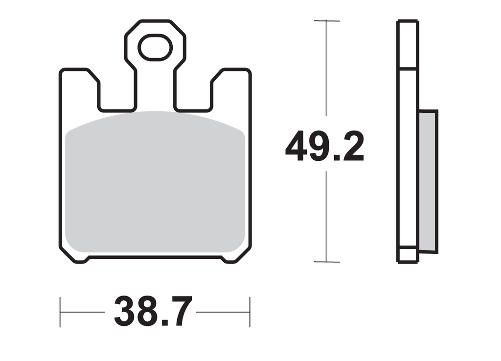 SBS Brake Pad FA369 Racing Dual Sinter