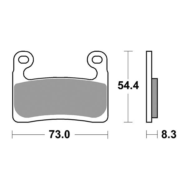 SBS Brake Pad 960DS Racing Dual Sinter