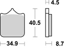 SBS Brake Pad FA604 Racing Dual Sinter