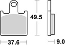 SBS Brake Pad FA417/4 Racing Dual Sinter