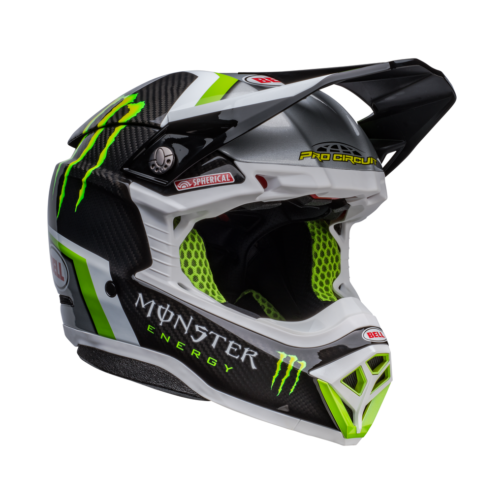 Bell Moto-10 Spherical Pro Circuit 22 MX Helmet Black/Green