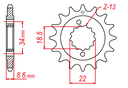 Motrix Sprocket KTM 390 Front 15T