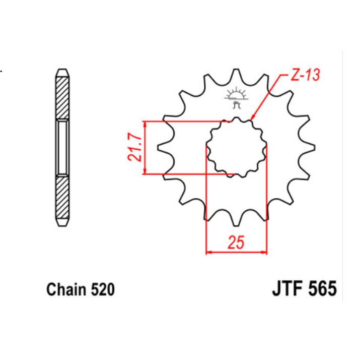 JT Sprocket Front JTF1907 14T