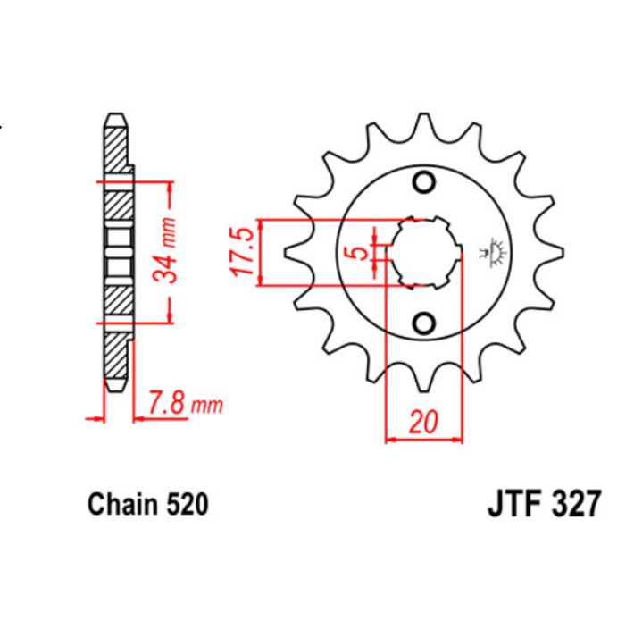 JT Sprocket Front JTF327 14T