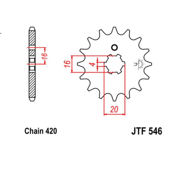 JT Sprocket Front JTF440 15T