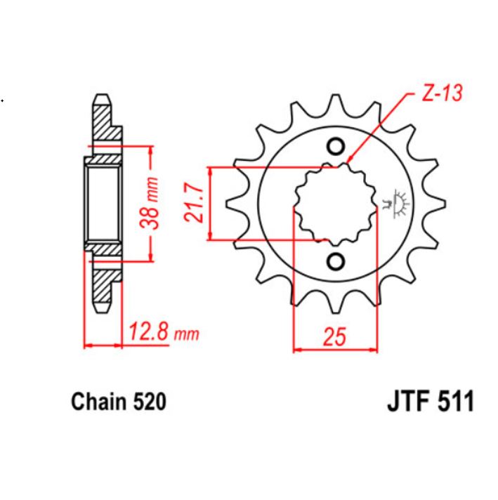 JT Sprocket Front JTF511 15T