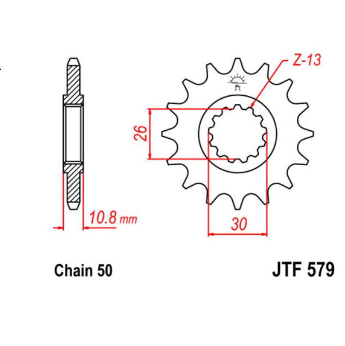 JT Sprocket Front JTF579 17T