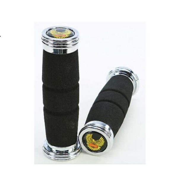 Emgo Cruiser Road Hawk Grips Black/Chrome