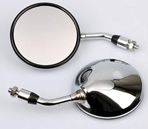 Emgo Round Mirror Yamaha LH Chrome