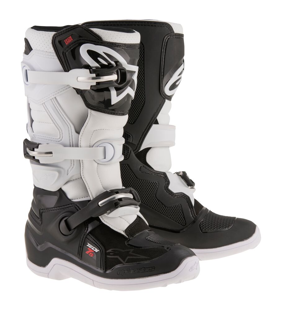 Alpinestars Tech 7S Youth MX Boots Black/White