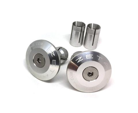 Zeta Bar End Plugs 35mm Silver