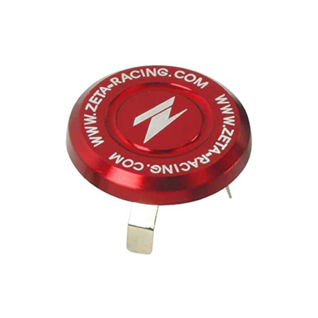 Zeta Steering Stem Cap Red