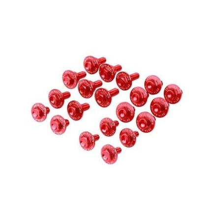 Zeta Alu Bolt Set for Plastics CRF250/CRF450 '18-22 Red