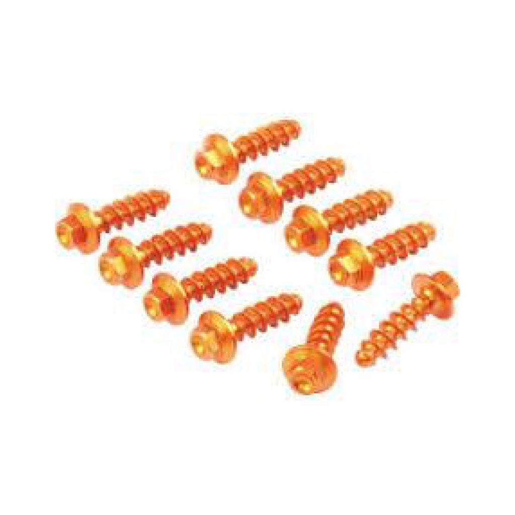 Zeta Alu Bolt Set for Plastics KTM SX/SXF '16-18 Orange