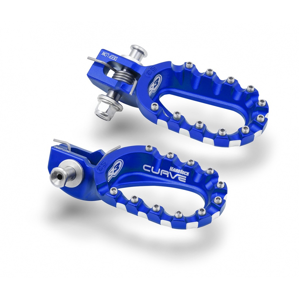 S3 Hardrock Alu Footpegs KTM|Husky|GasGas '17-21 Low/Back Blue