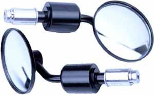 Motrix Bar End Mirror Set Universal Black