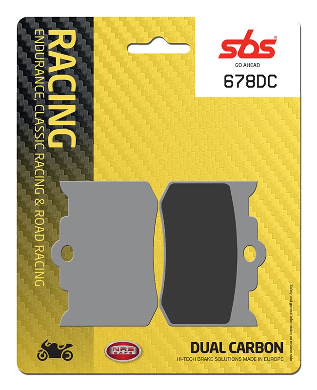 SBS Brake Pad FA216 Racing Dual Carbon Front