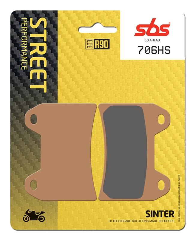 SBS Brake Pad 706HS Street Sinter Front