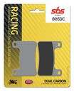 SBS Brake Pad FA379 Racing Dual Carbon Front