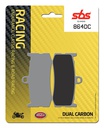 SBS Brake Pad FA491 Racing Dual Carbon Front