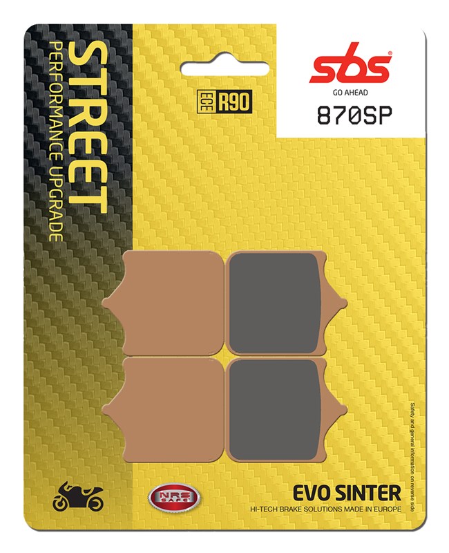 SBS Brake Pad FA604 Street Evo Sinter Front