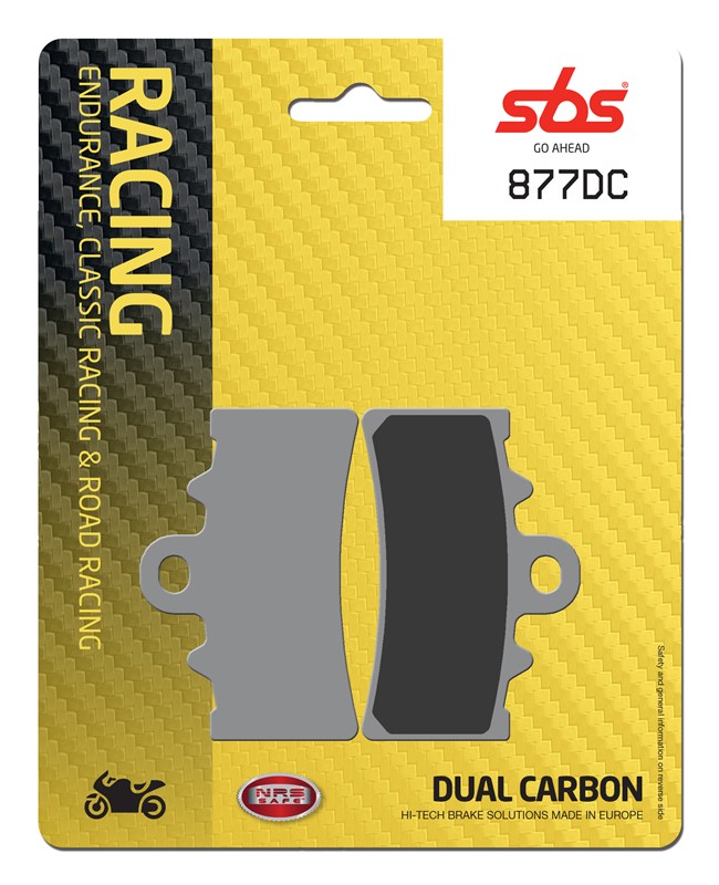 SBS Brake Pad FA606 Racing Dual Carbon Front