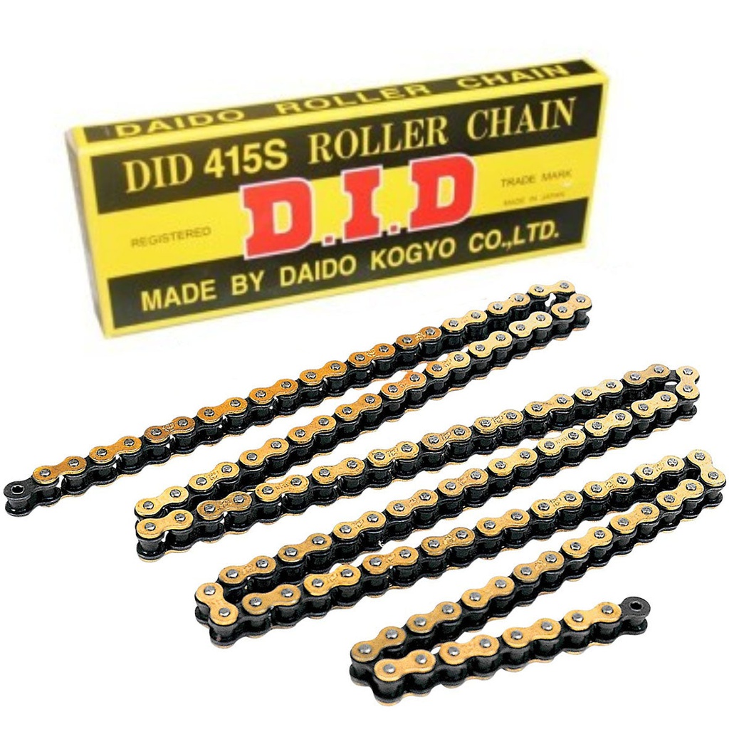 DID Chain 415 132L Std RB Clip Gold/Black