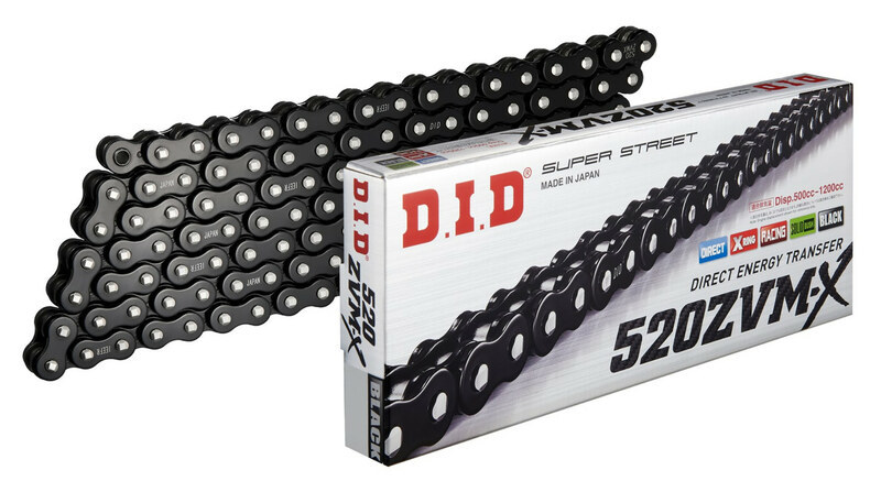 DID Chain 520 120L ZVMX X-Ring Rivet Type ZB Black/Black