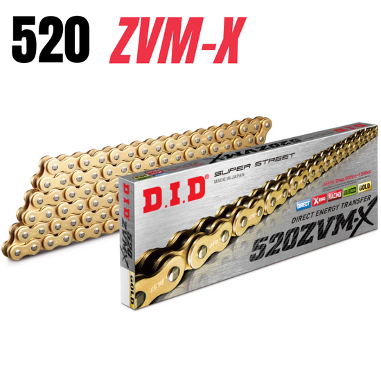 DID Chain 520 120L ZVMX X-Ring Rivet Type ZB Gold
