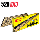 DID Chain 520 126L VX3 X-Ring Rivet Type ZB Gold/Black