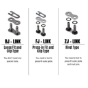 DID Chain Masterlink 520 VX3 X-Ring Clip Type FJ Gold/Black