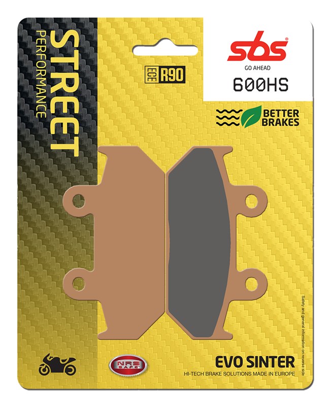 SBS Brake Pad FA124 Street Sinter Front