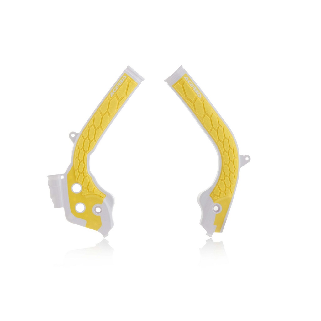 Acerbis X-Grip Frame Protector KTM|Husqvarna '16-19 White/Yellow