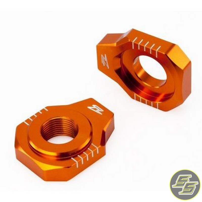 Racecraft Rear Axle Blocks with Adjuster Bolts Orange 20mm