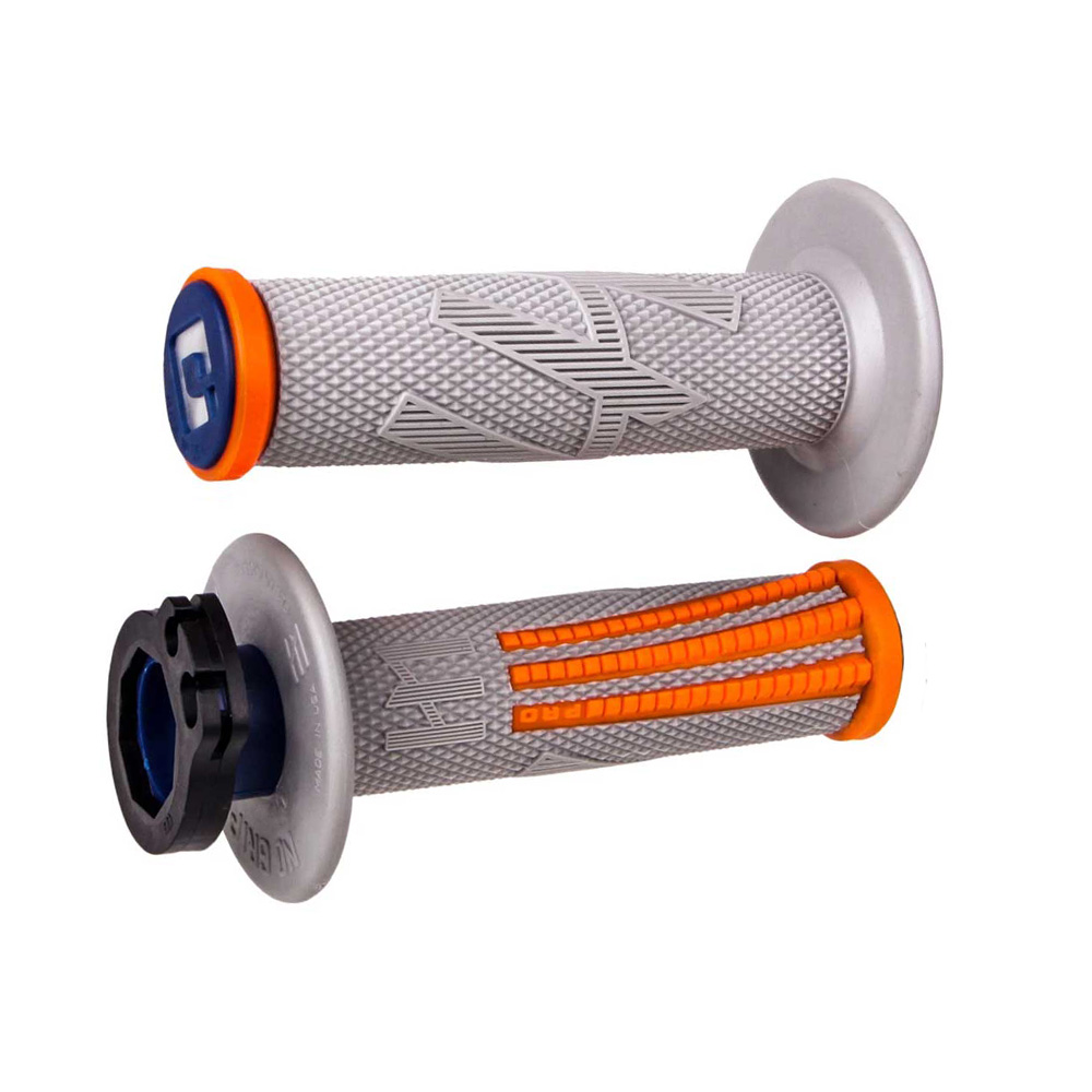 Odi Emig Pro V2 Lock-On MX Grips Orange/Grey