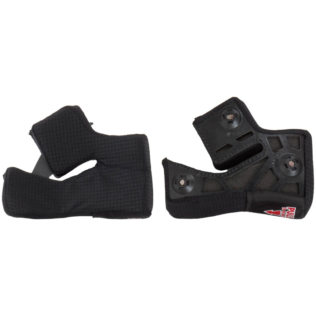 Bell Race Star Cheek Pad Set Triple Density Black