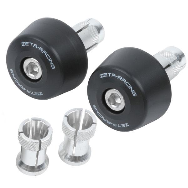 Zeta Bar End Sliders Black 2pc